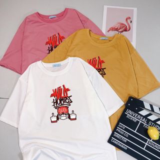 TRÙM BỎ BUÔN ÁO THUN IN CỔ TRÒN TAY LỠ