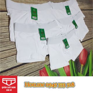 Quần boxer nam- trắng tinh