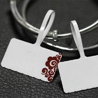 Tem vàng bạc, trang sức 85x30x3mm. Giấy in tem vàng bạc trang sức. giấy in mã vạch dùng cho trong các sản phẩm vàng, bạc, đá quý và các đồ trang sức có giá trị khác