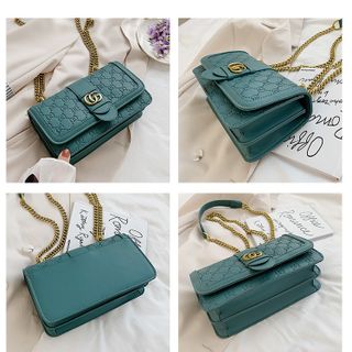 Túi đeo chéo họa tiết GD in chìm size 22.5cm nhiều ngăn tiện dụng VIDEO
