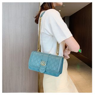 Túi đeo chéo họa tiết GD in chìm size 22.5cm nhiều ngăn tiện dụng VIDEO