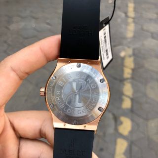Đồng hồ nam HB vỏ vàng máy Quartz