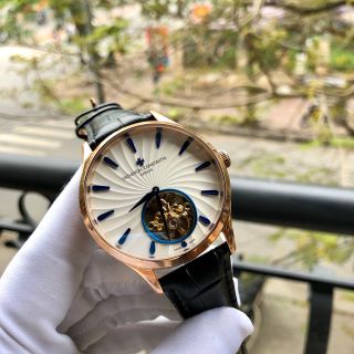 Đồng hồ Vancheron vỏ vàng kim xanh cao cấp