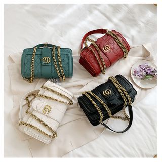 Túi đeo chéo họa tiết GD in chìm size 22.5cm nhiều ngăn tiện dụng VIDEO