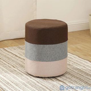 Ghế đôn dáng cao họa tiết sắc màu cho gia đình GHS-734