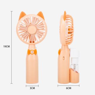 Quạt cầm tay mini có phun sương chất liệu nhựa ABS bền đẹp thiết kế đáng yêu có cổng sạc VIDEO
