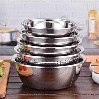 SET 5 Bộ rổ chậu inox giá sỉ