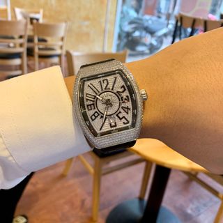 Đồng hồ Franck Muller Vanguard kim cương trắng giá sỉ