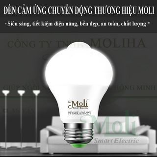 ĐÈN CẢM ỨNG MOLI 7W-9W TỰ SÁNG KHI CÓ NGƯỜI ĐI QUA-dfdfg giá sỉ