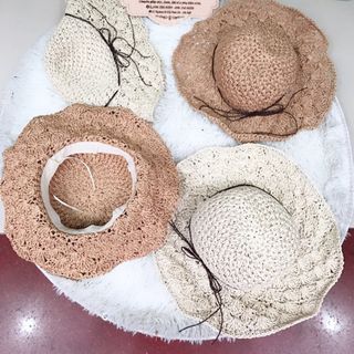 [ SIÊU CUTE ]Mũ Cói Mềm Cột Nơ xinh- ALOHA24H