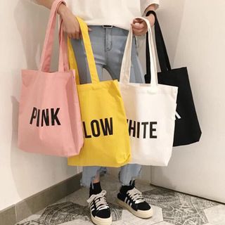 TÚI TOTE NỮA VẢI CANVAS HÀN QUỐC giá sỉ