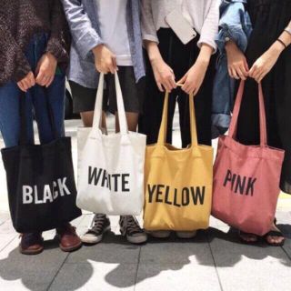 TÚI TOTE NỮA VẢI CANVAS HÀN QUỐC
