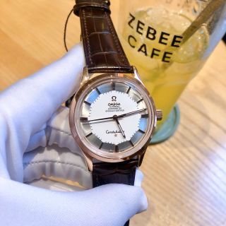 Đồng hồ Omega vát cạnh mạ vàng cao cấp