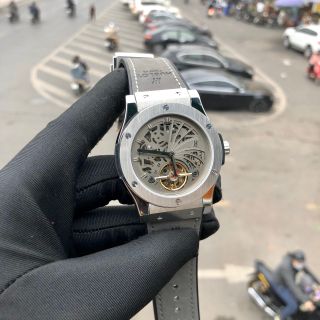 Đồng hồ nam HB vỏ trắng Skeleton cao cấp giá sỉ