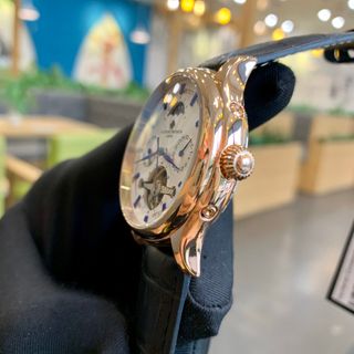 Đồng hồ nam Patek Philipe vỏ trắng mặt trắng kim xanh