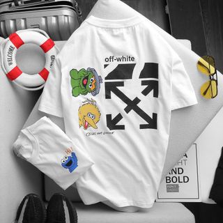 Áo thun off white - Áo thun nam nữ - áo cặp