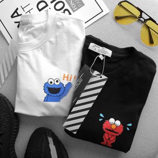 Áo thun off white - Áo thun nam nữ - áo cặp