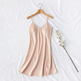 Đầm Ngủ Lụa Hai Dây Sexy