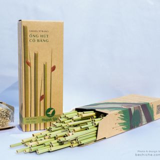 Ống hút cỏ bàng khô - Grass Straw - Huỳnh Lâm giá sỉ