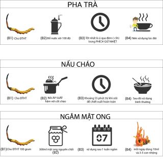 Đông Trùng Hạ Thảo Nguyên Con - Thể Khô (Hộp 3 lọ)