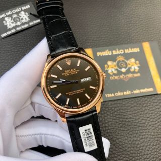 Đồng hồ nam Rolexx vỏ vàng mặt đen giá sỉ