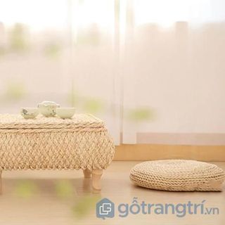 Bàn trà uống nước bằng cói nhỏ gọn GHS-4808