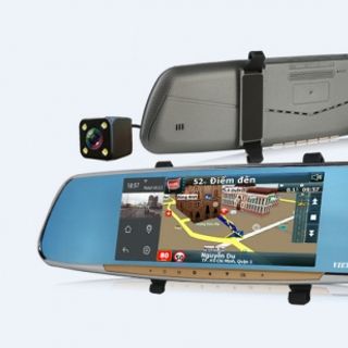 Camera hành trình DẠNG GƯƠNG CHIẾU HẬU (2.7 inch HD 1080P Car Black Box DVR with G-sens