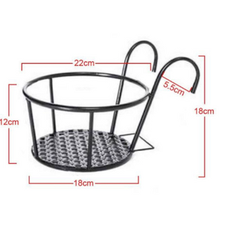 Móc treo ban công đựng chậu tròn trồng hoa,cây cảnh