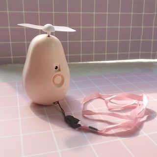 Quạt trái bơ mini cầm tay hình quả bơ 3in1.