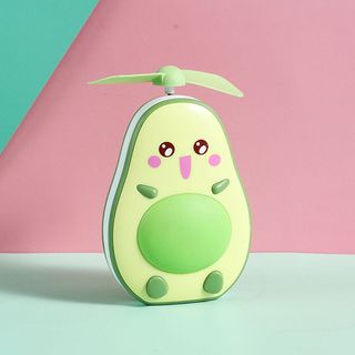 Quạt trái bơ mini cầm tay hình quả bơ 3in1.