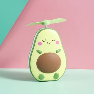 Quạt trái bơ mini cầm tay hình quả bơ 3in1.