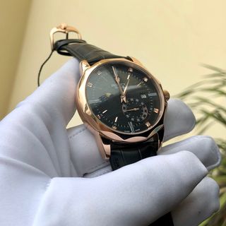 Đồng hồ Rolexx vát cạnh vỏ vàng mặt đen