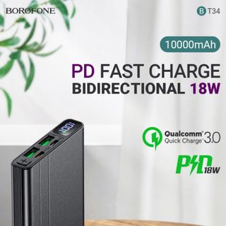 Pin Sạc Dự Phòng BT34 Borofone 10.000mAh PD - QC3.0