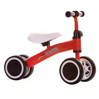 Xe chồi 4 bánh cổ ngang inox cho bé