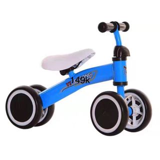 Xe chồi 4 bánh cổ ngang inox cho bé