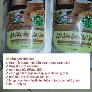 Bột Cám Gạo sữa non trắng da, sạch mụn giá sỉ