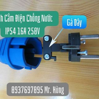 Bộ Ổ Cắm Phích Cắm Điện Chống Nước Ngoài Trời IP54 16A 250V