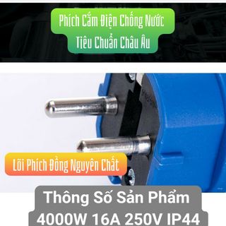 Bộ Ổ Cắm Phích Cắm Điện Chống Nước Ngoài Trời IP54 16A 250V