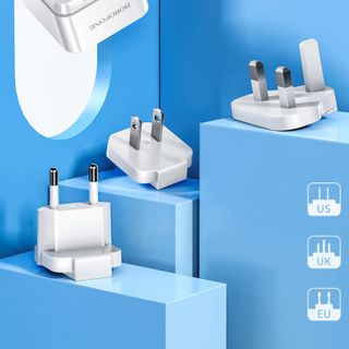 Cóc Sạc Đa Năng Đa Chấu BA51 Borofone cổng EU US UK