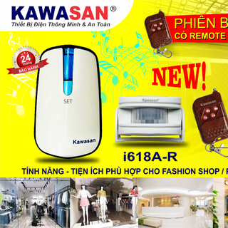 CHUÔNG BÁO KHÁCH KHÔNG D Y CÓ REMOTE I618A – 1R