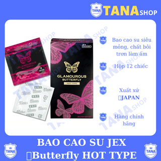 Bao cao su nóng ấm jex glamourous butterfly hot giá sỉ