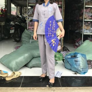 Đồ lam đi chùa mẫu la hán phối