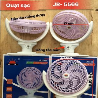 QUẠT SẠC ĐỂ BÀN TÍCH ĐIỆN JR-5566-ghghjg