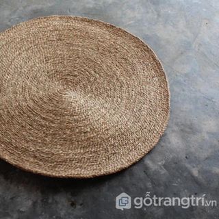 Thảm cói tròn trải sàn nhà 150cm GHS-6623-2