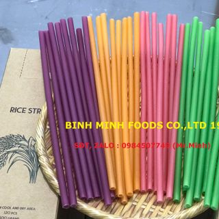 Ống hút gạo ,Thùng 12.5kg 25 hộp ( 500gr / hộp ) 8 màu.