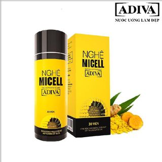 Tình chất làm đẹp ADIVA viên uống nghệ Micelle hộp 30 viên