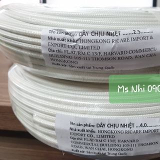 Dây điện chịu nhiệt Amiang 4.0