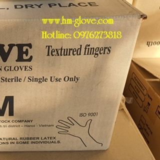 Găng tay y tế hmglove latex thái lan
