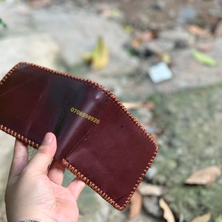 ví pullup khâu viền ( 100%) da bò