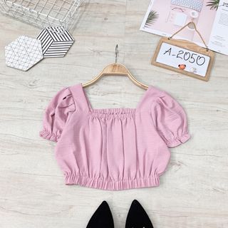 Áo croptop bo thun